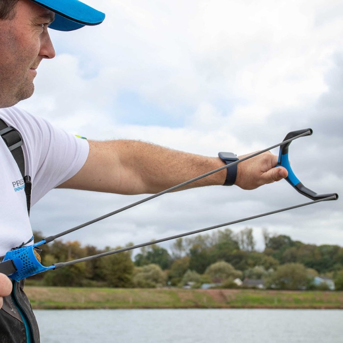 Preston Groundbait Fishing Catapult In Use 2