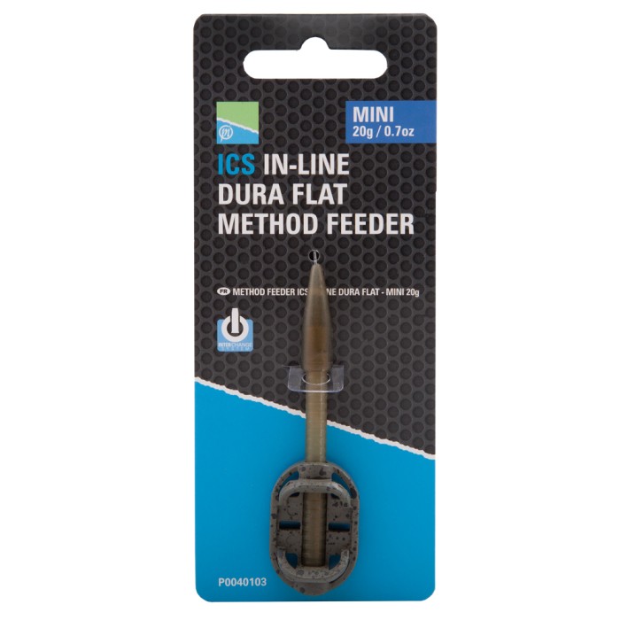 Preston ICS In-Line Dura Flat Mini Method Fishing Feeder 1