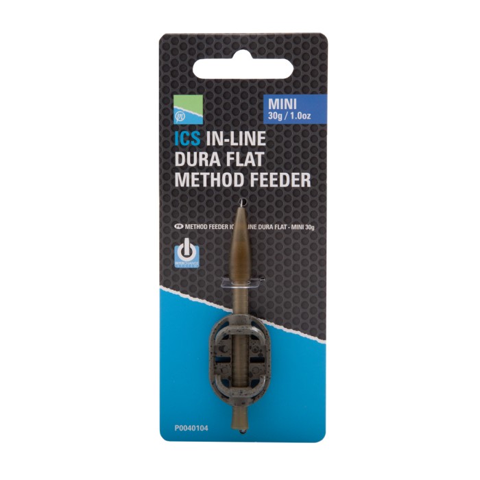 Preston ICS In-Line Dura Flat Mini Method Fishing Feeder 2