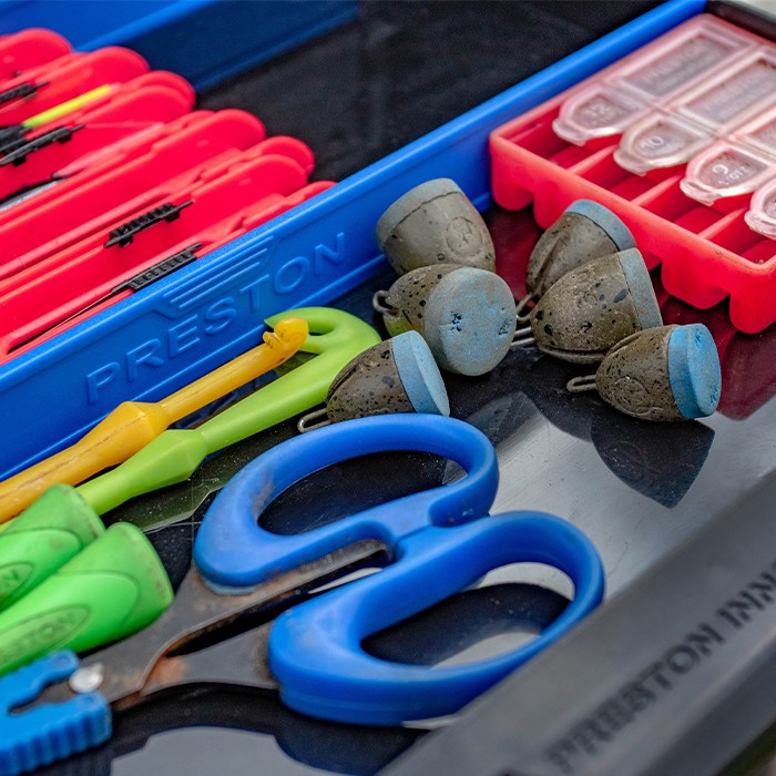 Preston Inception Mag Lok Shallow Side Drawer Unit With Dividers In Use 4