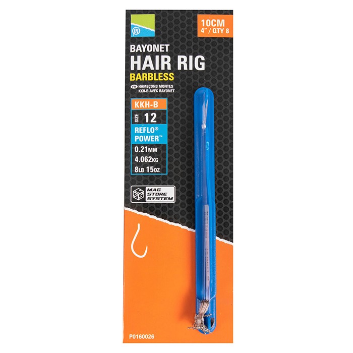 Preston KKH-B Bayonet Hair Rigs 10cm