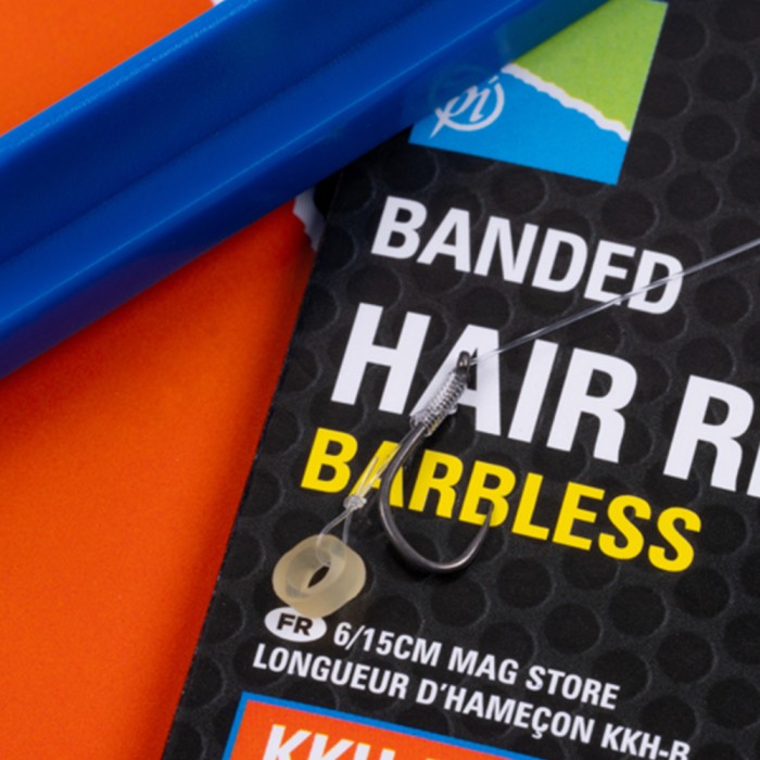 Preston KKH-B Banded Hair Rig 6 Inch - Barbless 4