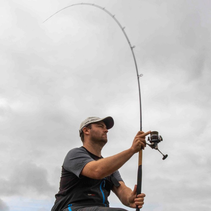 Preston Monster X Carp Feeder Fishing Rod In Use 1