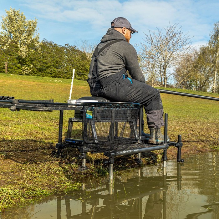 Preston Offbox Side Foot Rest In Use 1