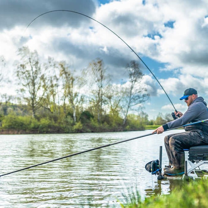 Preston Supera X Pellet Waggler Float Rod In Use 1