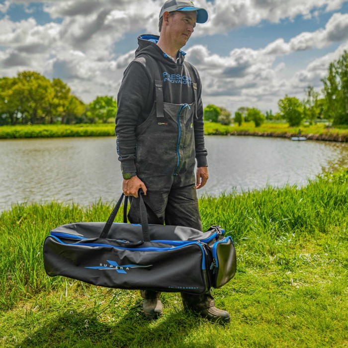 Preston Supera X Roller & Roost Bag In Use 2