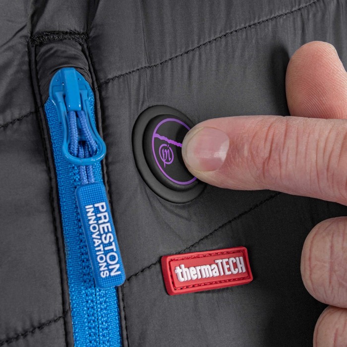 Preston Thermatech Heated Gilet Close Up 4