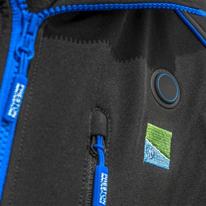 Preston Thermatech Heated Soft Shell Fishing Jacket Close Up 3