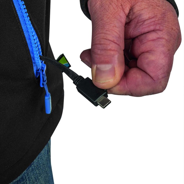 Preston Thermatech Heated Softshell Jacket Close Up 1