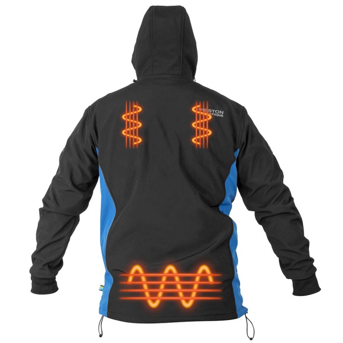 Preston Thermatech Heated Softshell Jacket Back Heated Example