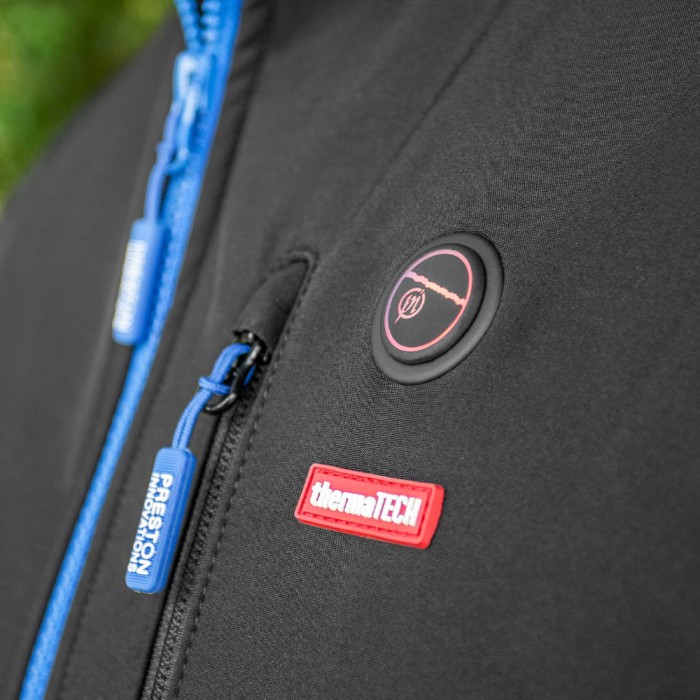 Preston Thermatech Heated Softshell Jacket Close Up 2