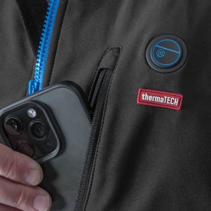 Preston Thermatech Heated Softshell Jacket Close Up 4