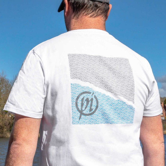 Preston White Fishing T-Shirt In Use 2