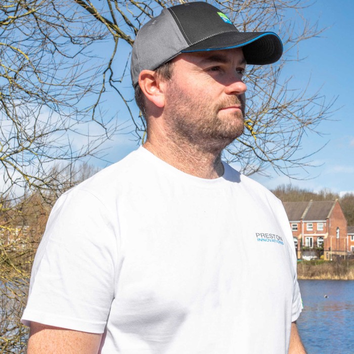 Preston White Fishing T-Shirt In Use 3