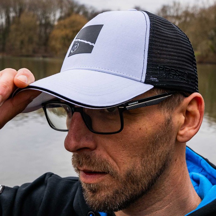 Preston White Ventamesh HD Cap In Use 2