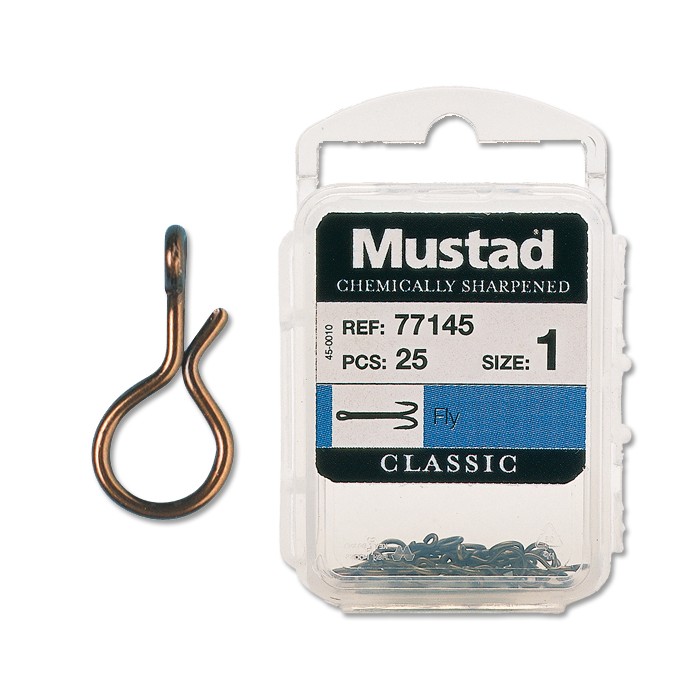 Mustad 77145 Fly Snap Hook Packaging