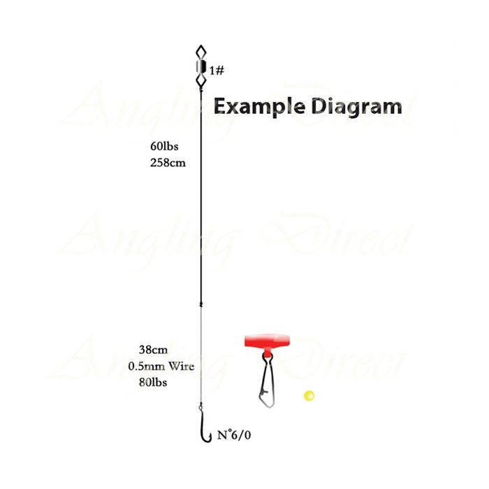 Greys Tope Rig 7/0 Wire Trace