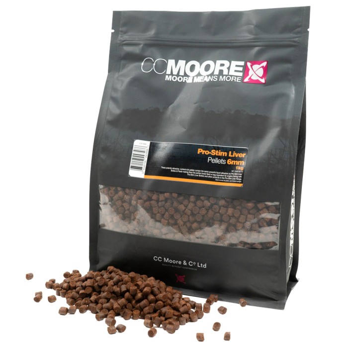 Carppurr 14mm Liver Pellets - 1kg Bag For Carp & Catfish Fishing, Sinking Bait
