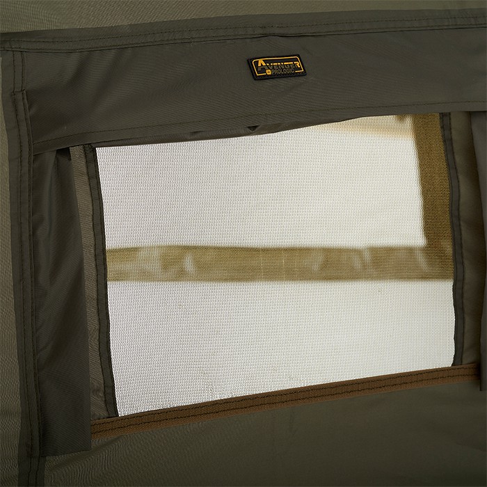 Prologic Avenger 65 Inch Fishing Brolly & Mozzy Front Close Up Window