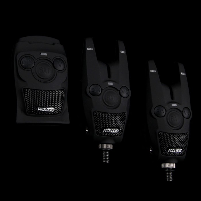 Prologic BAT+ Bite Alarm Set Blue 2+1  On Black