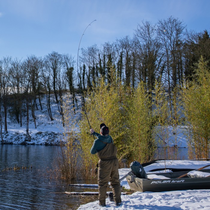 Prologic Custom Black Carp Fishing Rods In Use 2