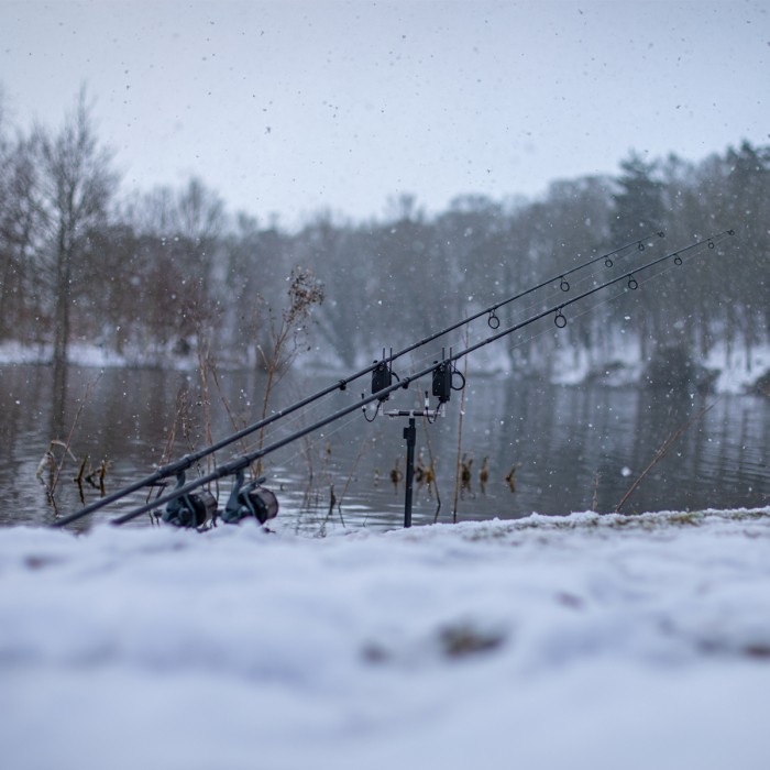 Prologic Custom Black Carp Fishing Rods In Use 7