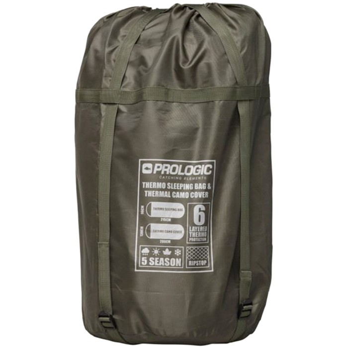 Prologic Element Comfort 5 Season Fishing Sleeping Bag & Thermal Camo Cover Bag