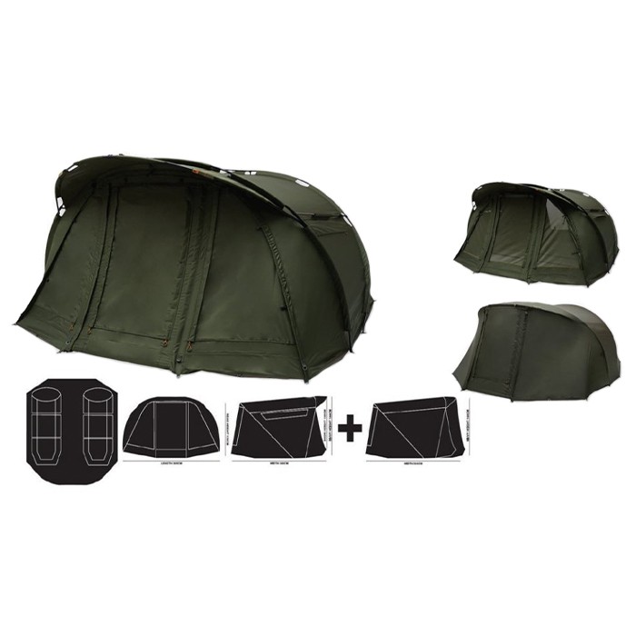 Prologic Inspire 2 Man Fishing Bivvy & Overwrap 1