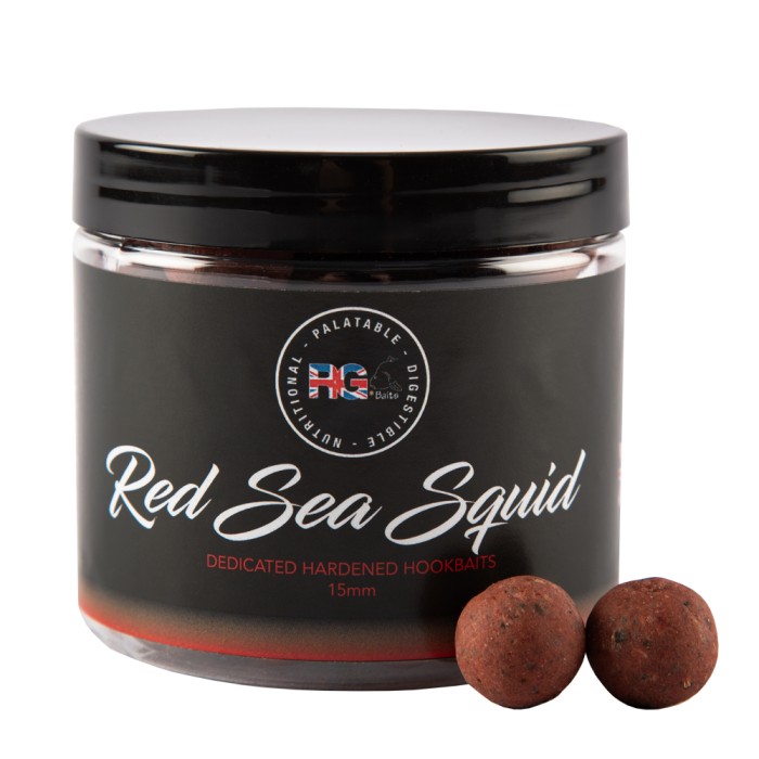 RG Baits Red Sea Squid Enhanced Hookbaits, Size: 15mm 2