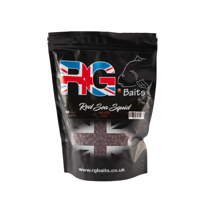 RG Baits Red Sea Squid Pellets Size: 6mm Weight: 1kg