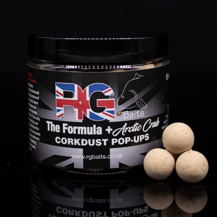 RG Baits The Formula + Arctic Crab Corkdust Pop-ups 15mm
