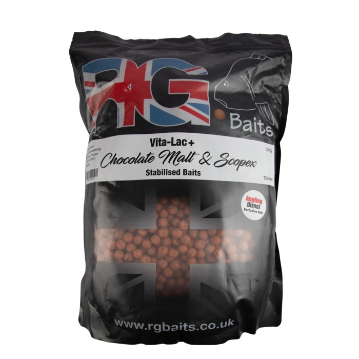 RG Baits Vita-Lac Chocolate Malt + Scopex Stabilised Bait Bundle 5kg  1
