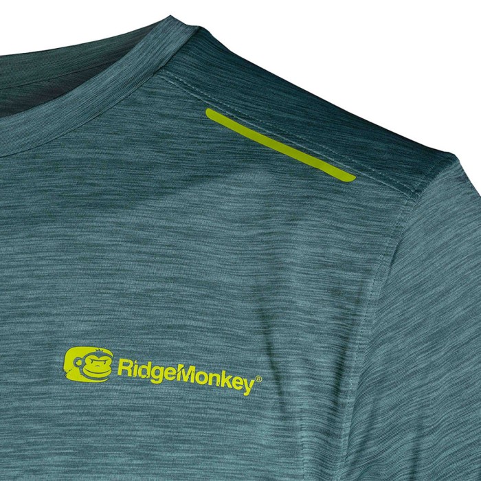 RidgeMonkey APEarel CoolTech Green Junior T-Shirt 2