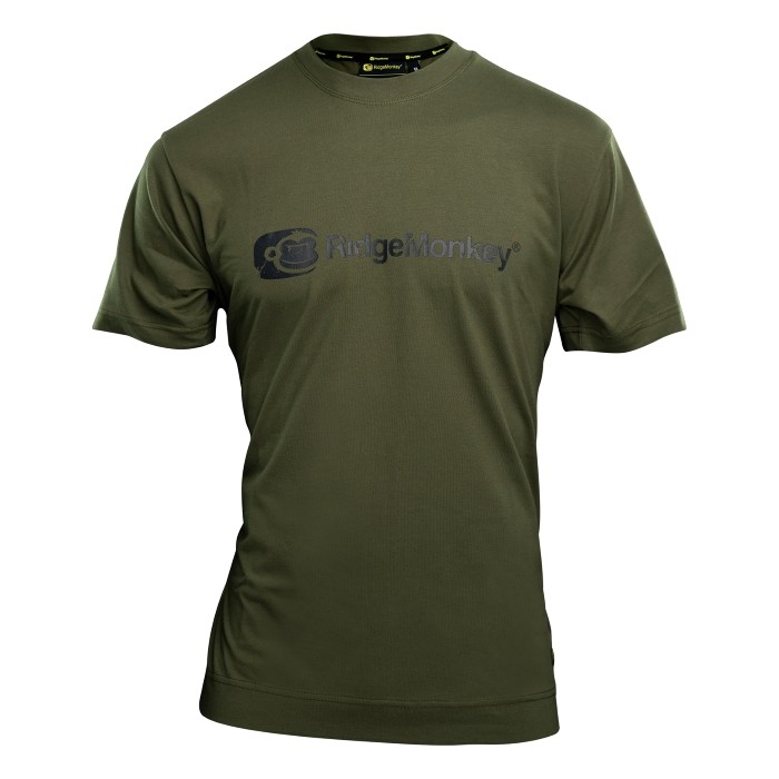RidgeMonkey APEarel Dropback Fishing T-Shirt Green