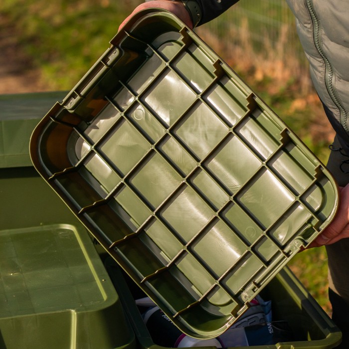 RidgeMonkey Armoury Stackable Storage Box In Use 3