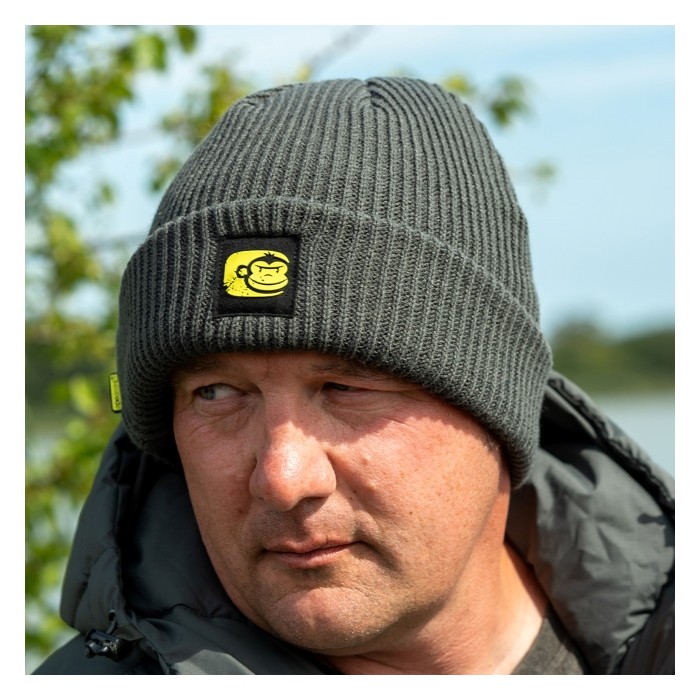 RidgeMonkey APEarel ThermaPro Fisherman Beanie Hat Green