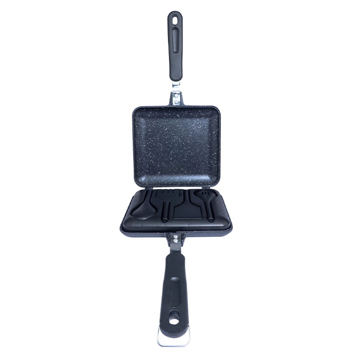 RidgeMonkey Classic Sandwich Toaster Granite Edition Open 1