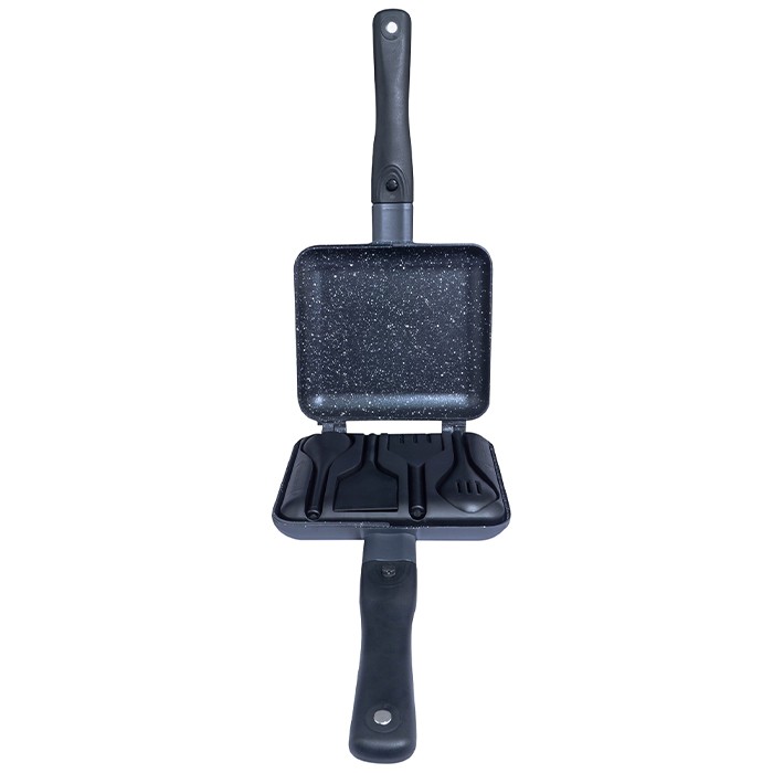 RidgeMonkey Connect Sandwich Toaster Granite Edition Open 1