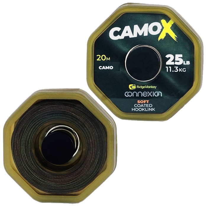 RidgeMonkey Connexion CamoX Soft Coated Hooklink 25lb