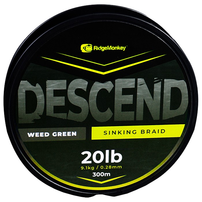 RidgeMonkey Descend Sinking Braid Mainline 300m 20lb