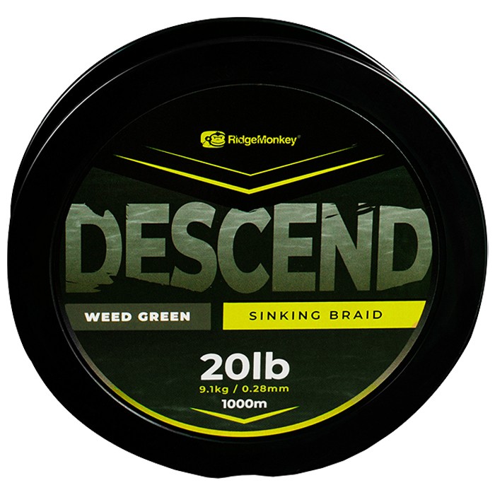 RidgeMonkey Descend Sinking Braid Mainline 1000m 20lb