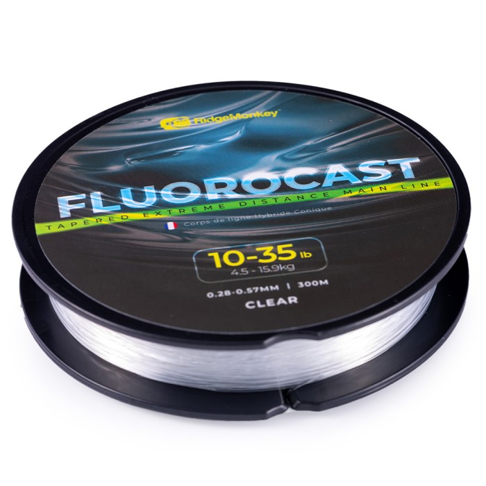 RidgeMonkey FluoroCast Tapered Extreme Distance Mainline 300m - Clear