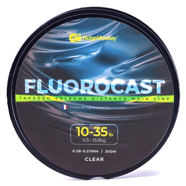 RidgeMonkey FluoroCast Tapered Extreme Distance Mainline 300m - Clear