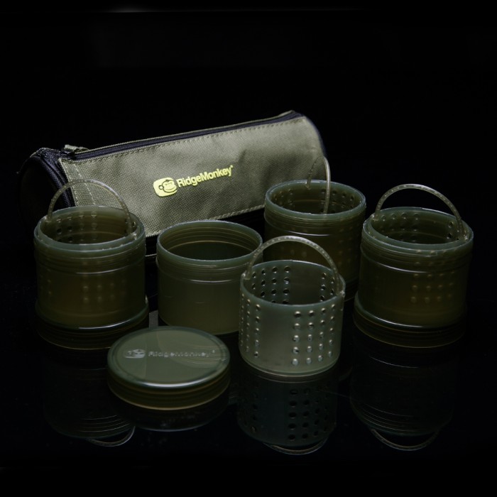RidgeMonkey Modular Hookbait Pots On Black