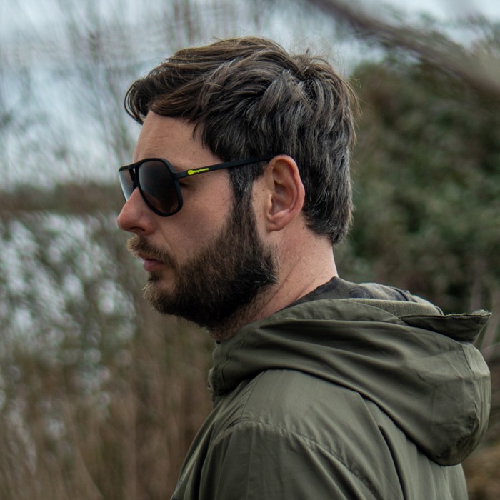 RidgeMonkey Pola-Flare Maverick Fishing Sunglasses In Use 1