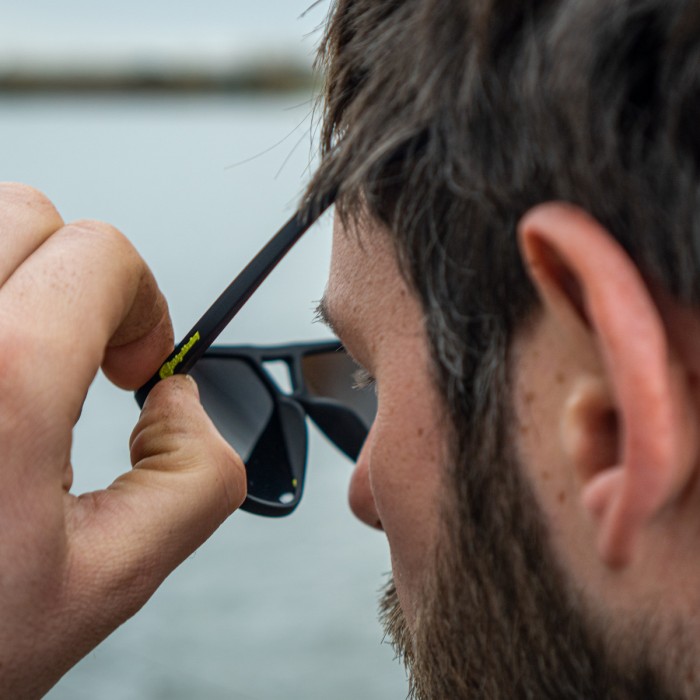 RidgeMonkey Pola-Flare Maverick Fishing Sunglasses In Use 4