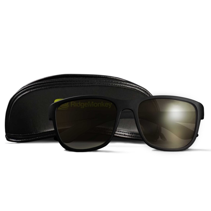 RidgeMonkey Pola-Flare Seeker Fishing Sunglasses + Case