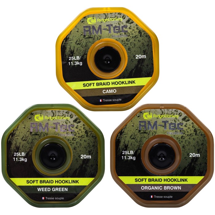 RidgeMonkey RM-Tec Soft Braid Hooklink