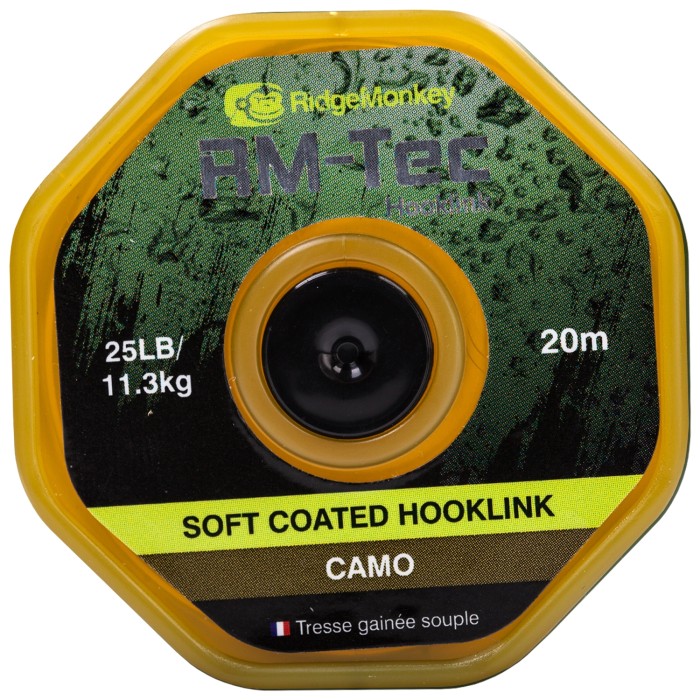 RidgeMonkey RM-Tec Soft Coated Hooklink Camo