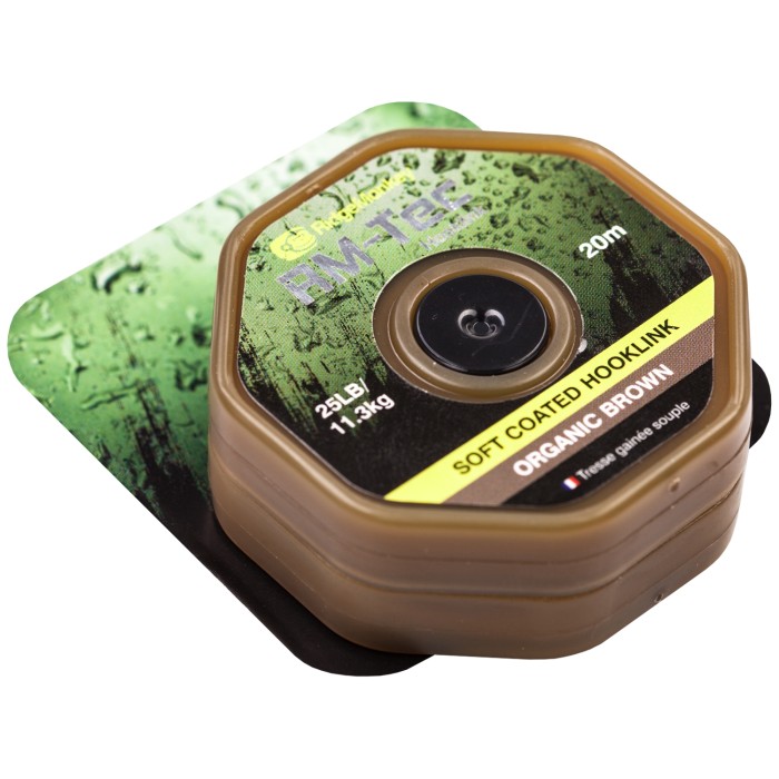 RidgeMonkey RM-Tec Soft Coated Hooklink Organic Brown Pack